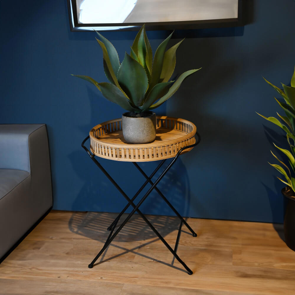 Eclectic Bamboo Side Table